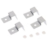 4pcs Stainless Steel Aquarium Fish Tank Glass Cover Clip Support Holder 12MM