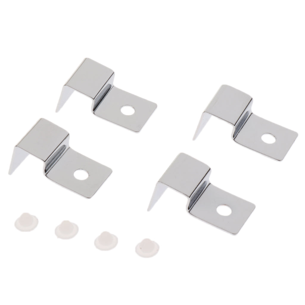 4pcs Stainless Steel Aquarium Fish Tank Glass Cover Clip Support Holder 12MM