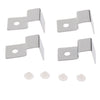 4pcs Stainless Steel Aquarium Fish Tank Glass Cover Clip Support Holder 12MM