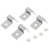 4pcs Stainless Steel Aquarium Fish Tank Glass Cover Clip Support Holder 8MM