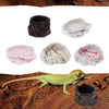 2xResin Rock Bowl Food Water Dish Feeder Plate for Terrarium Reptile Tank  1