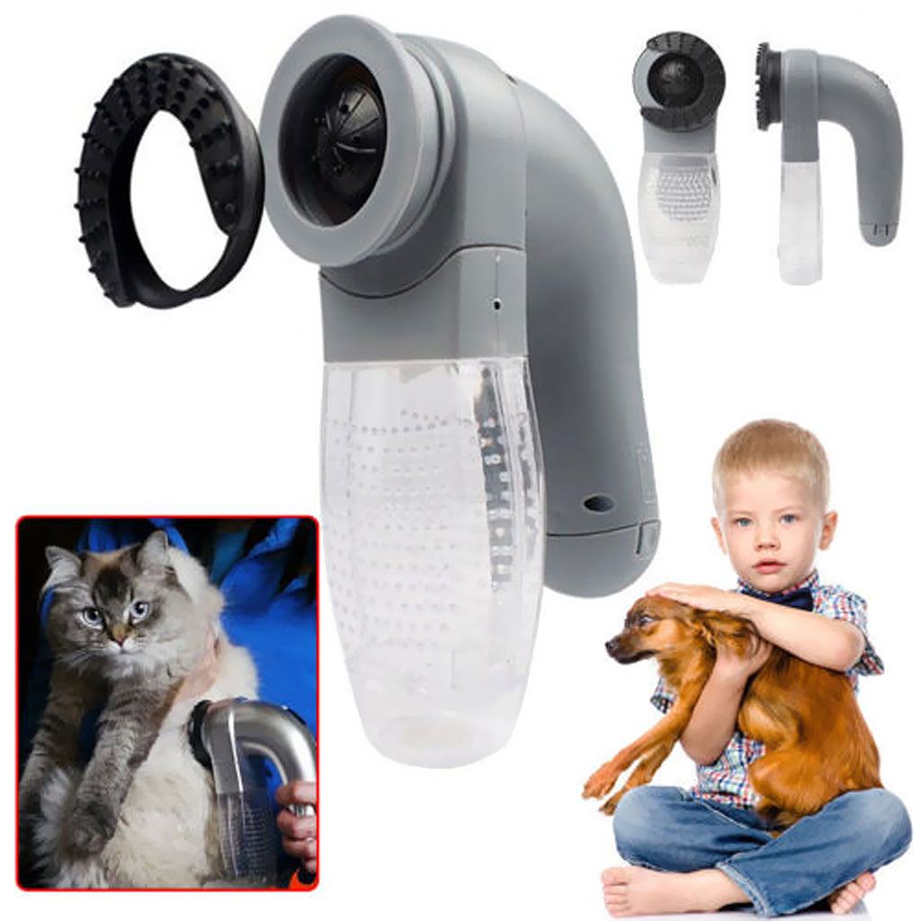 Pet Grooming Vacuum Cleaner AUTO Hair Cat Dog Suction Remover Shaver Massage