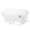 Plastic Reptile Terrapin Tortoise Turtle Tank Vivarium Feeding Box White