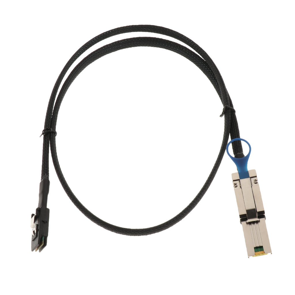 Mini SAS 26Pin SFF-8088 to Mini SAS 36Pin SFF-8087 Data Adapter Cable 1M