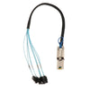 Mini-SAS 26P SFF-8088 TO 4x SATA 7Pin 6Gb/s Adapter Cable 30AGW & Latch 0.5M