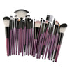 25pcs Makeup Cosmetic Brushes Set for Foundation Powder Concealer Blending Purple Black