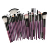 25pcs Makeup Cosmetic Brushes Set for Foundation Powder Concealer Blending Purple Black