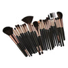 25pcs Makeup Cosmetic Brushes Set for Foundation Powder Concealer Blending Black Coffee