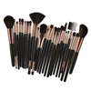 25pcs Makeup Cosmetic Brushes Set for Foundation Powder Concealer Blending Black Coffee