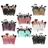 25pcs Makeup Cosmetic Brushes Set for Foundation Powder Concealer Blending Black Coffee