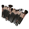 25pcs Makeup Cosmetic Brushes Set for Foundation Powder Concealer Blending Black Coffee