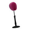 Adjustable Tabletop Hat Stand Mannequin Wig Cap Display Stand Rose Red