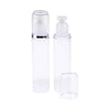 2Pcs Empty Airless Vacuum Pump Bottles Travel Cosmetic Containers 100ml