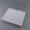 30Grids Acrylic Nail Tips Display Removable False Nail Art Storage Box White