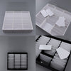 30Grids Acrylic Nail Tips Display Removable False Nail Art Storage Box White