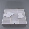 30Grids Acrylic Nail Tips Display Removable False Nail Art Storage Box White