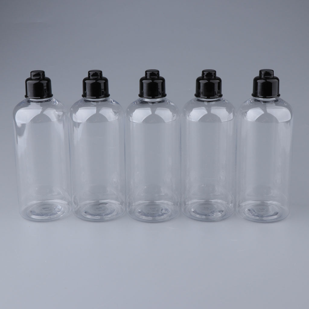 5x Empty Travel Portable Lotion/Shampoo Bottle Refillable Containers 300 ml