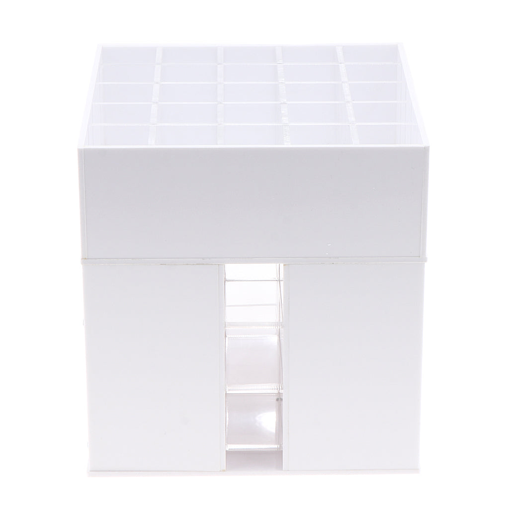 360 Rotating Lipstick Organizer Holder Rack Lipgloss Tower Stand 61 Grid White