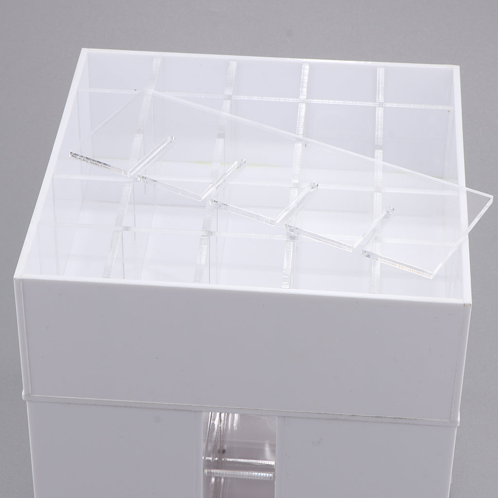 360 Rotating Lipstick Organizer Holder Rack Lipgloss Tower Stand 61 Grid White