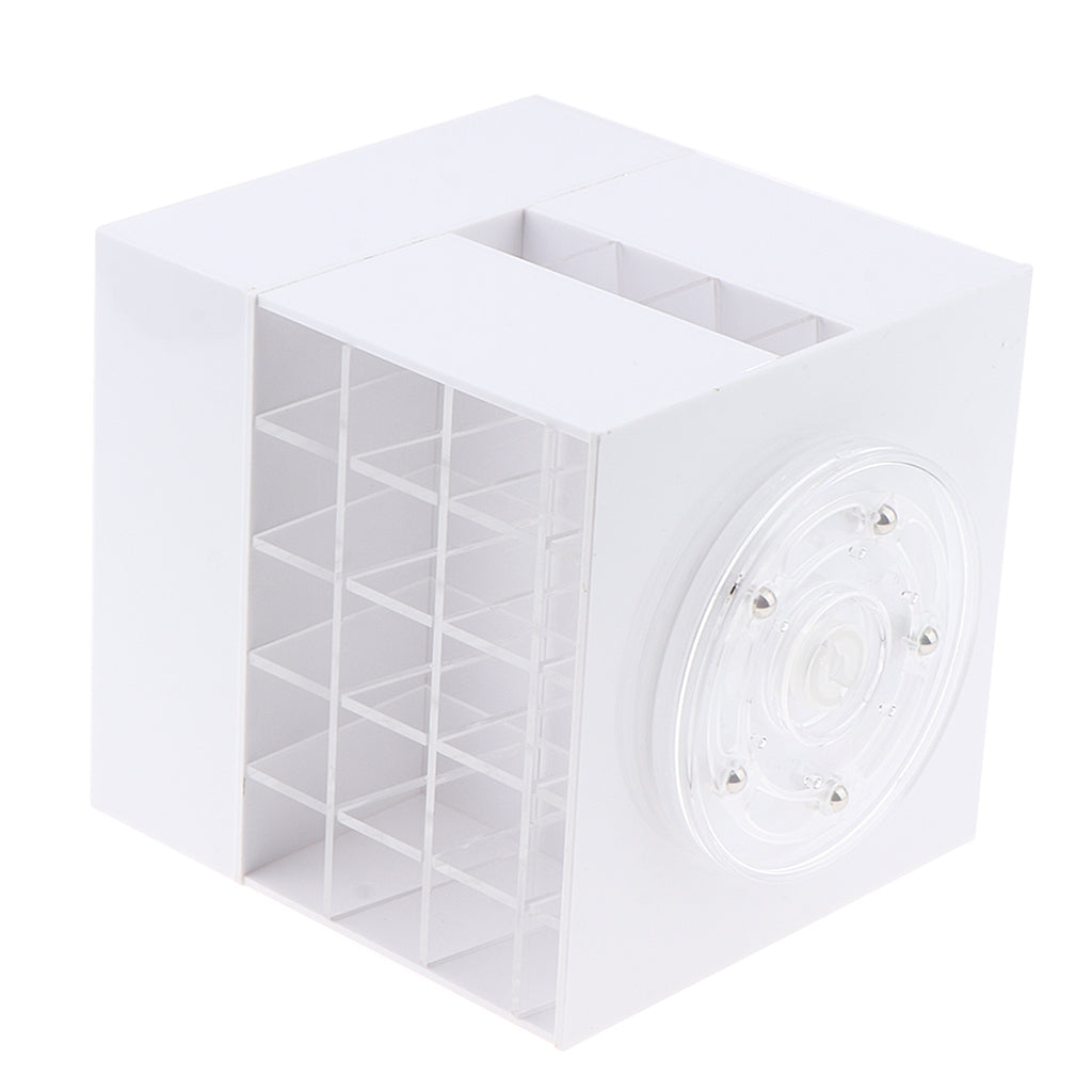 360 Rotating Lipstick Organizer Holder Rack Lipgloss Tower Stand 61 Grid White