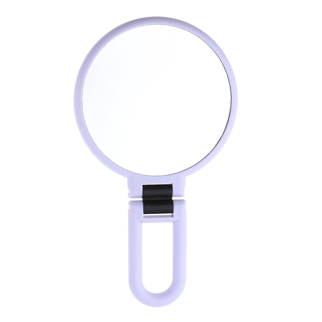 Dual Sided Folding Makeup Mirror w/ 5x/10x Magnification 5x Magnification