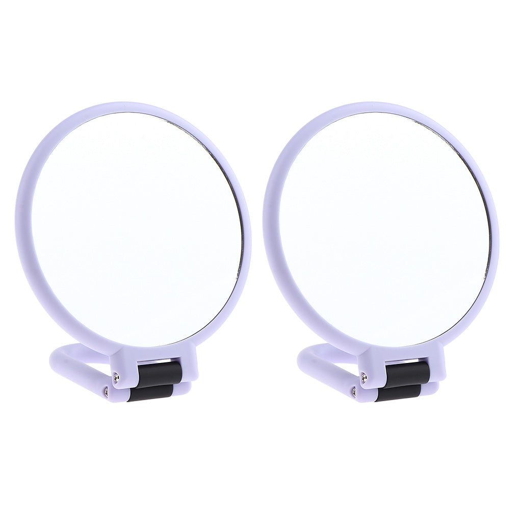 Dual Sided Folding Makeup Mirror w/ 5x/10x Magnification 5x Magnification