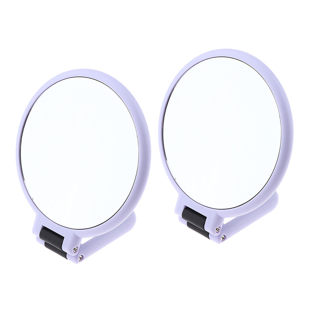 Dual Sided Folding Makeup Mirror w/ 5x/10x Magnification 5x Magnification