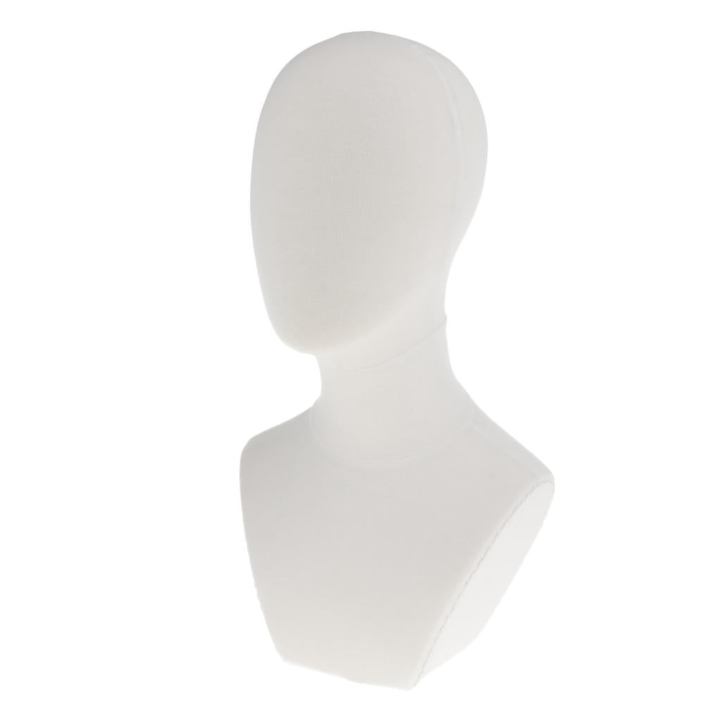 21" Canvas Block Head For Wigs Making Manikin/Mannequin Jewelry Display Head B