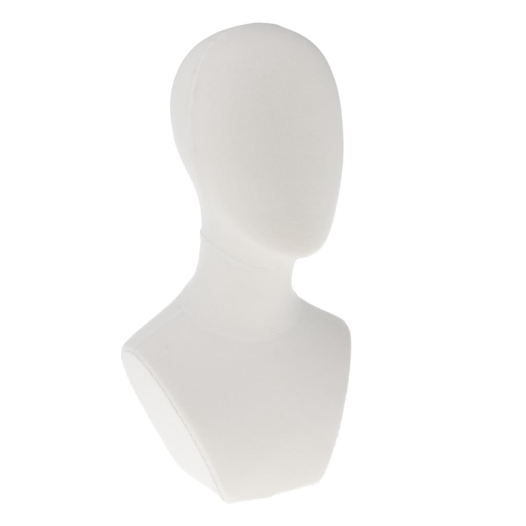 21" Canvas Block Head For Wigs Making Manikin/Mannequin Jewelry Display Head B