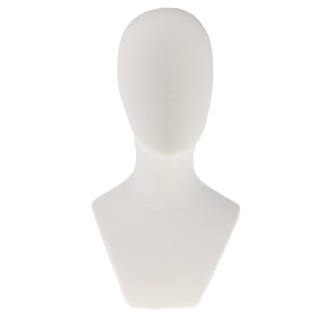 21" Canvas Block Head For Wigs Making Manikin/Mannequin Jewelry Display Head B