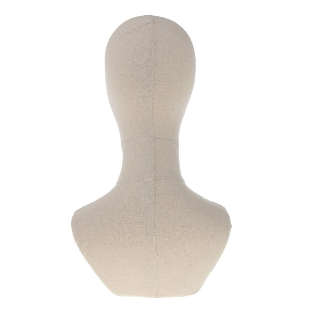 21" Canvas Block Head For Wigs Making Manikin/Mannequin Jewelry Display Head A