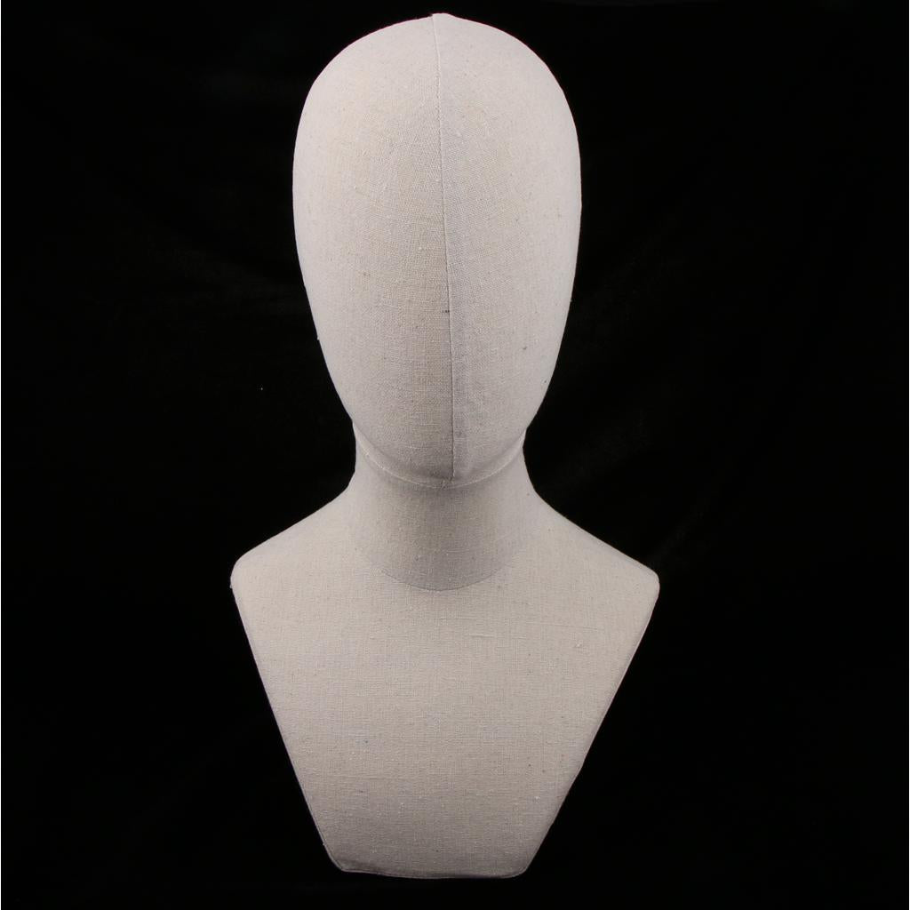 21" Canvas Block Head For Wigs Making Manikin/Mannequin Jewelry Display Head A