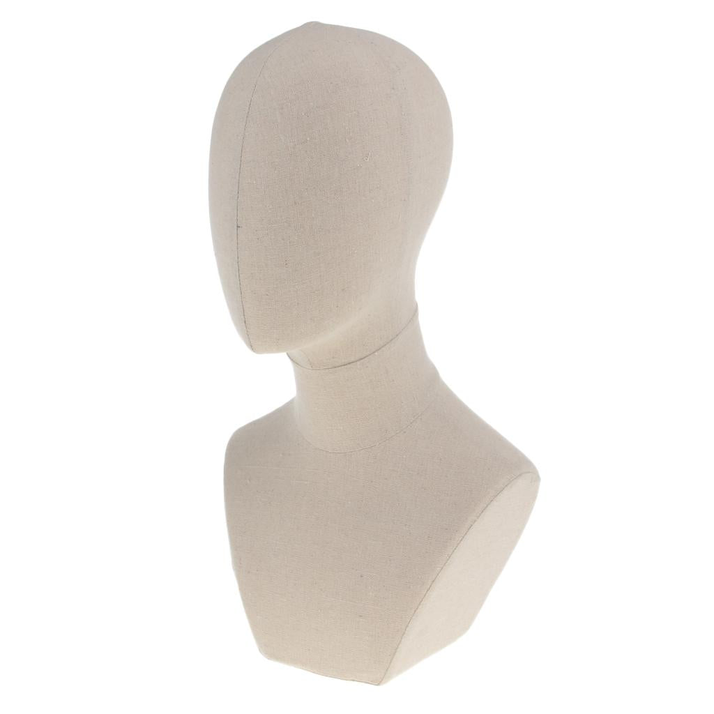 21" Canvas Block Head For Wigs Making Manikin/Mannequin Jewelry Display Head A