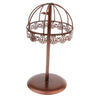 Vintage Design Metal Hat Rack Cap Wig Holder Free Standing Displayer Bronze