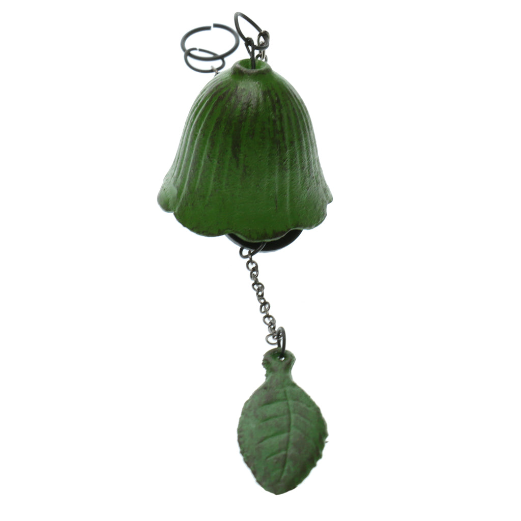 Cast Iron Bell Metal Wind Chimes Japanese Temple Hanging Home Decor green