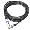 XLR Male to Female Audio Cord For Microphone Mixer Black and Blue 20 meters