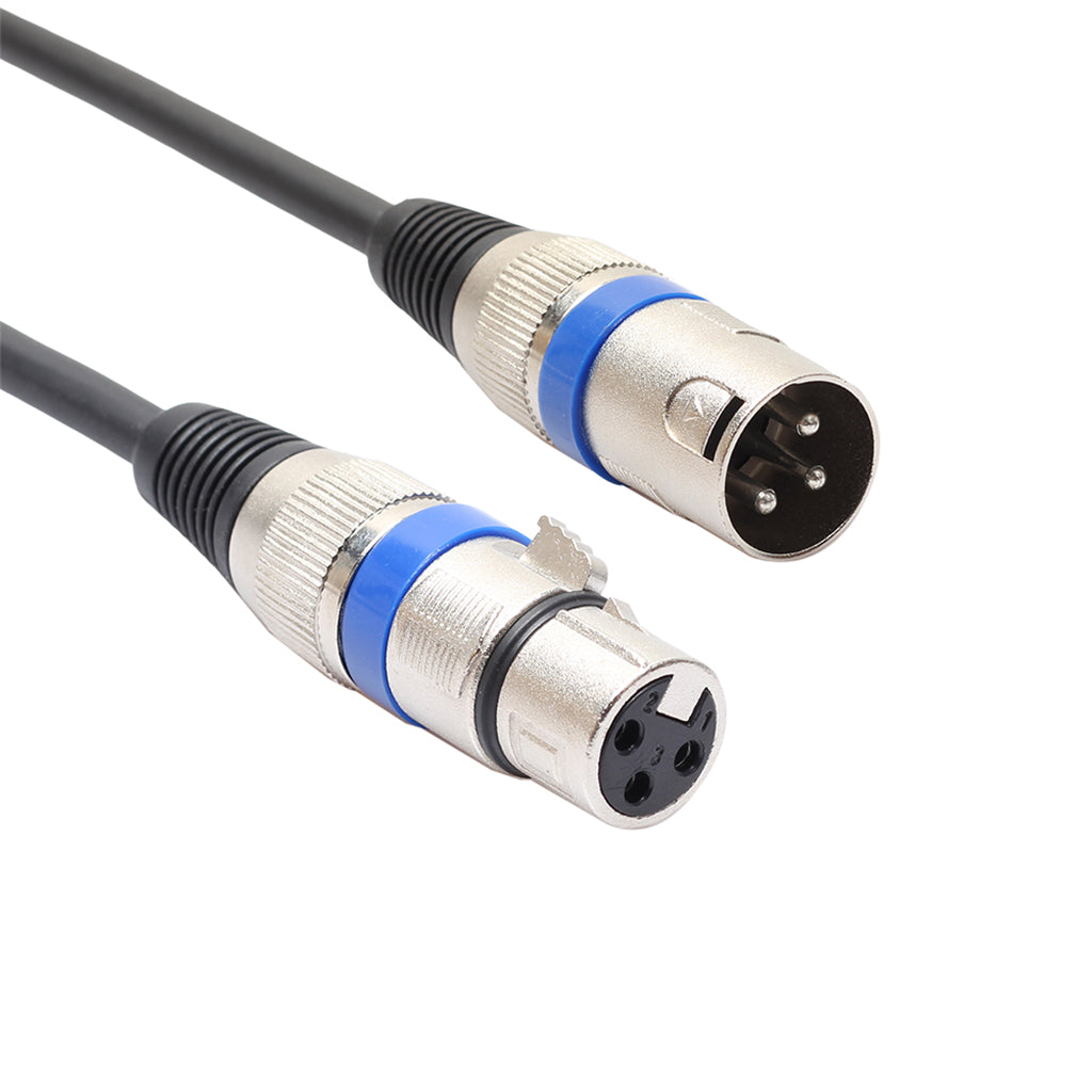 XLR Male to Female Audio Cord For Microphone Mixer Black and Blue 20 meters