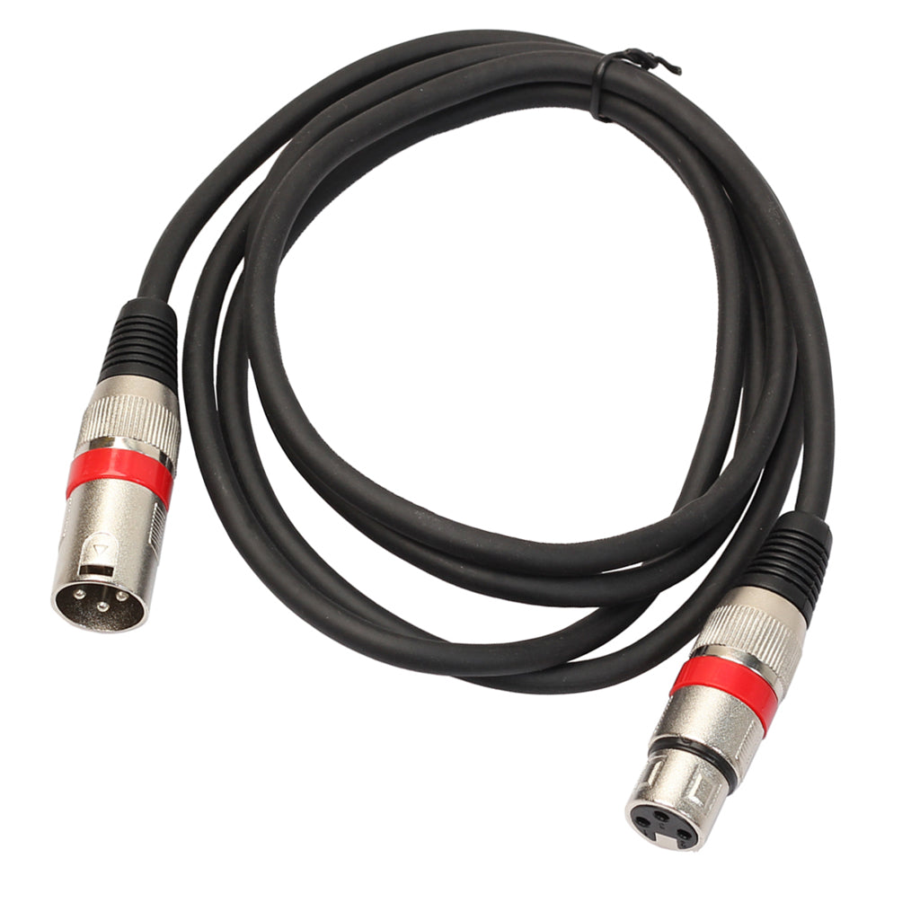 XLR Male to Female Audio Cord For Microphone Mixer Black and Red 20 meters