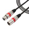 XLR Male to Female Audio Cord For Microphone Mixer Black and Red 20 meters