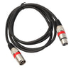 XLR Male to Female Audio Cord For Microphone Mixer Black and Red 20 meters