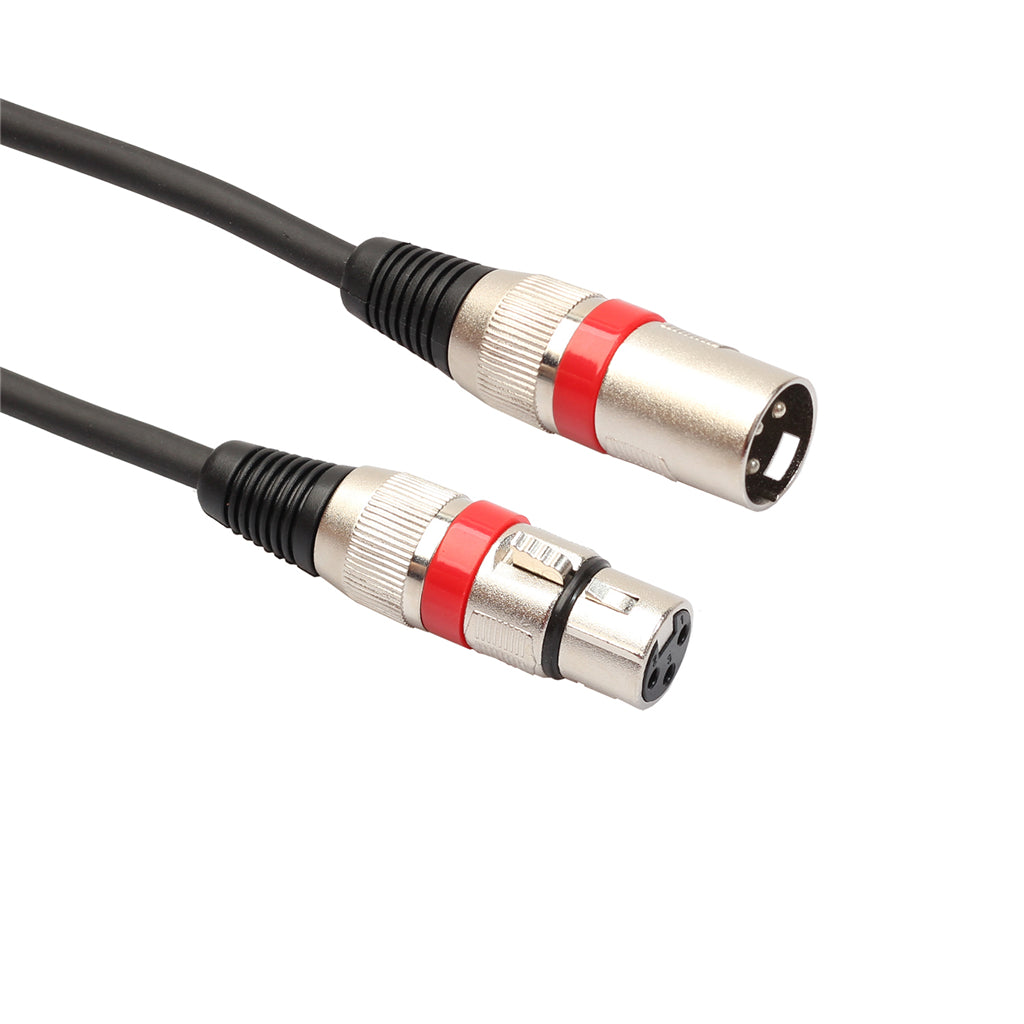 XLR Male to Female Audio Cord For Microphone Mixer Black and Red 20 meters