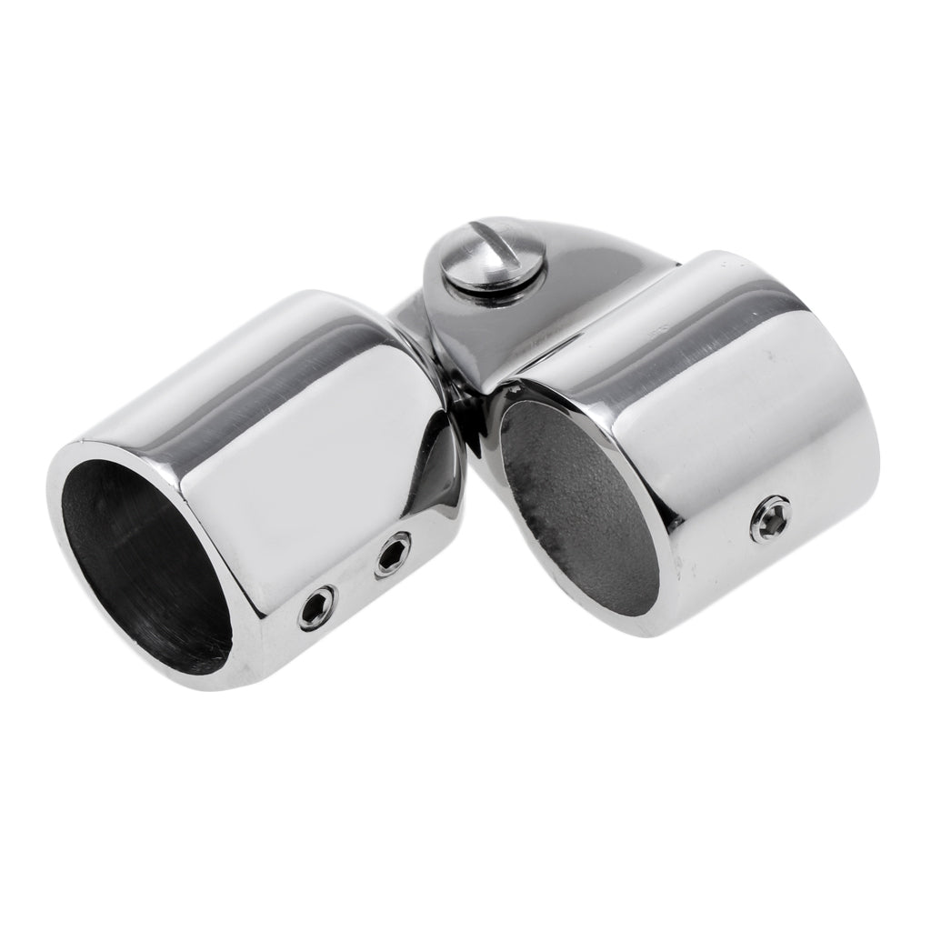 Marine 316 Stainless 1"/25mm Bimini Top Caps External Eye End Deck Hinge