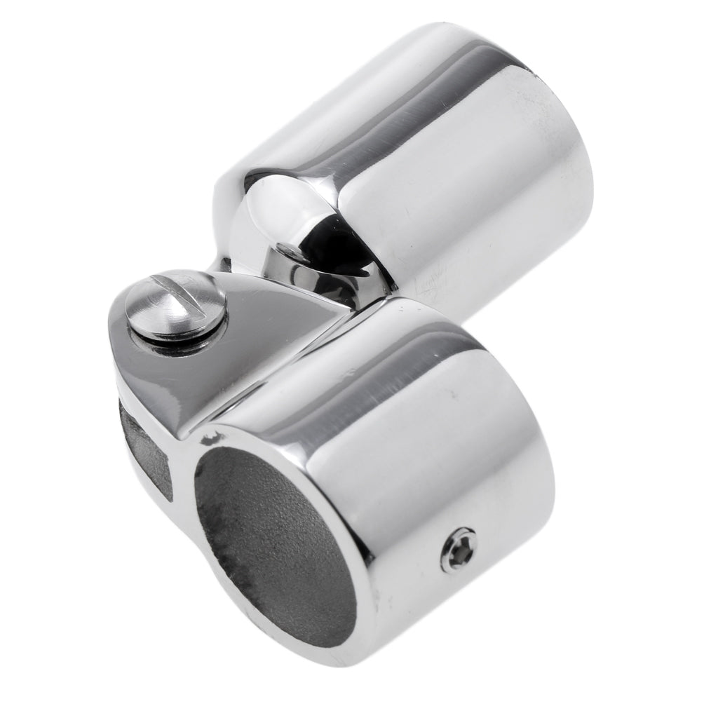 Marine 316 Stainless 1"/25mm Bimini Top Caps External Eye End Deck Hinge