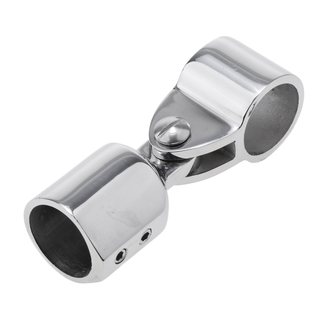 Marine 316 Stainless 1"/25mm Bimini Top Caps External Eye End Deck Hinge