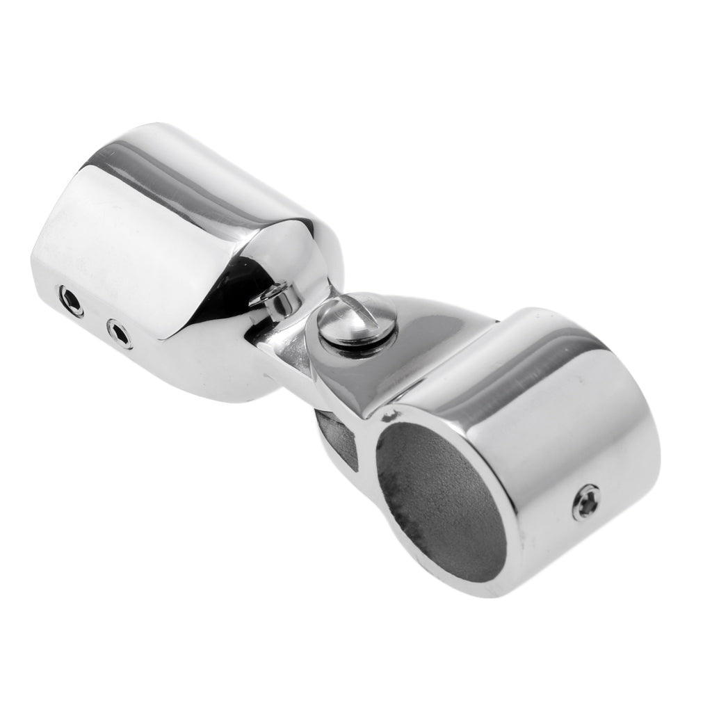 Marine 316 Stainless 1"/25mm Bimini Top Caps External Eye End Deck Hinge