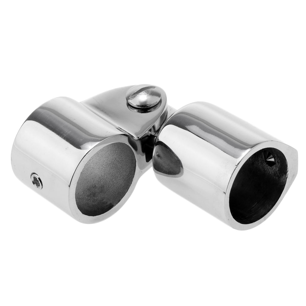 Marine 316 Stainless 1"/25mm Bimini Top Caps External Eye End Deck Hinge