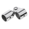 Marine 316 Stainless 22mm Bimini Top Caps External Eye End Deck Hinge