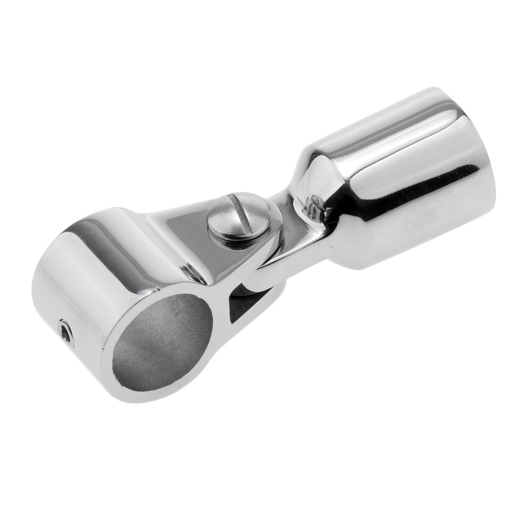 Marine 316 Stainless 22mm Bimini Top Caps External Eye End Deck Hinge