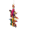 Pet Bird Cage Hanging Decor Toy Wood Blocks Chewing Toy for Macaw Cockatoo etc