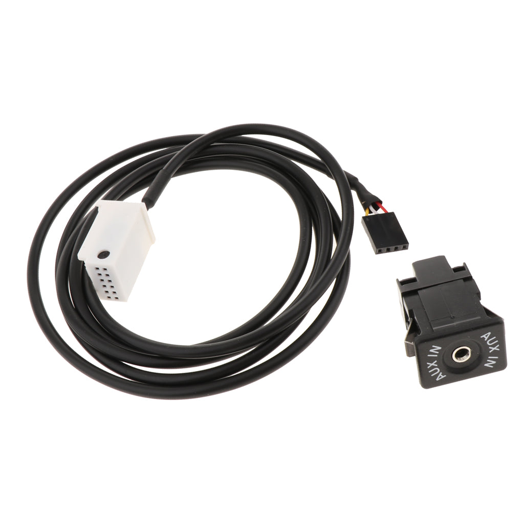 Car USB AUX Switch Socket with Wire Harness Cable Adapter for Mini Cooper R50/R52/R53 2001-2006